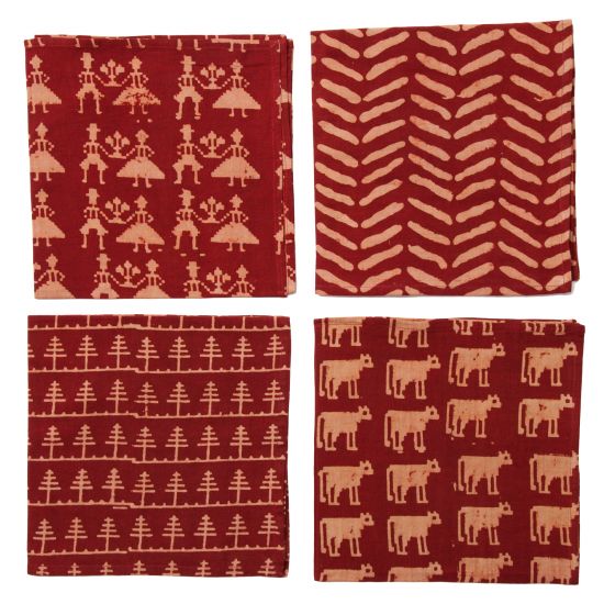 Countryside Napkins Collection - Red